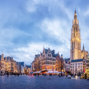 Antwerpen grote markt panorama
