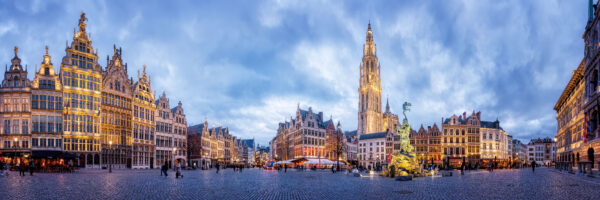 Antwerpen grote markt panorama