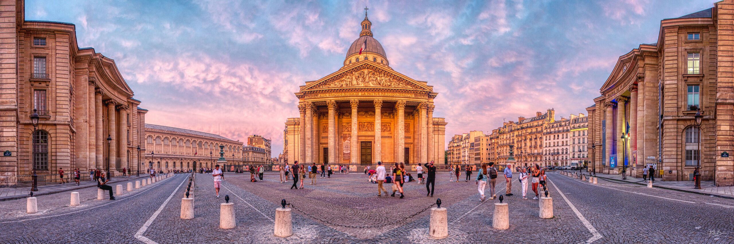 Paris panoramic view Pantheon